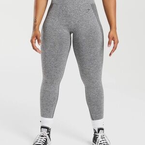 GYMSHARK FLEX HIGH WAISTED LEGGINGS SIZE XS IN LIGHT GRAY